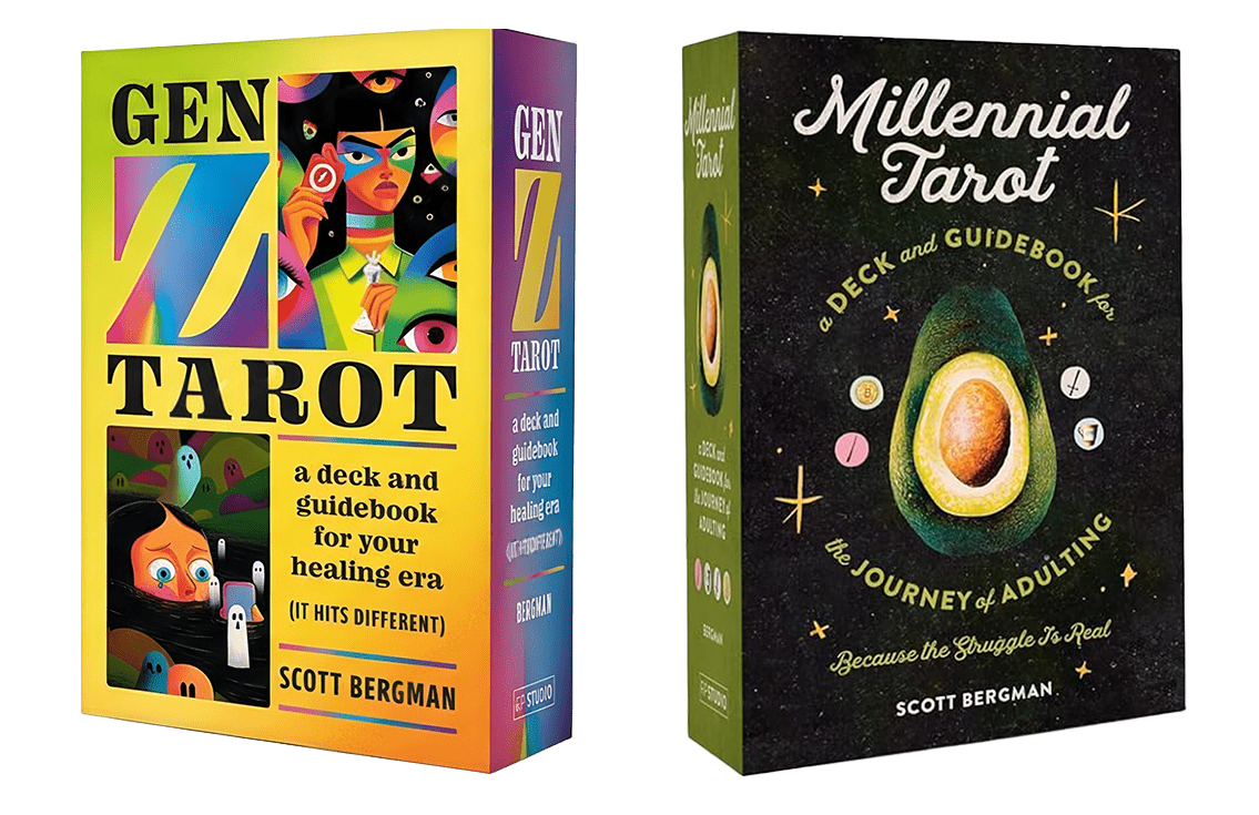 The Generational Duo: Gen Z Tarot and Millennial Tarot, two decks with two guidebooks