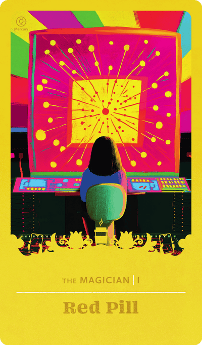Red Pill tarot card