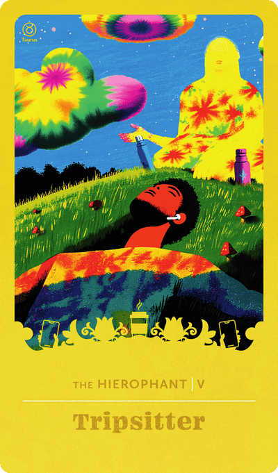 Tripsitter tarot card