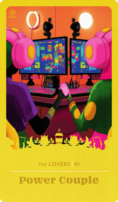 Power Couple tarot card