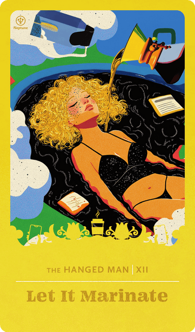 Let It Marinate tarot card