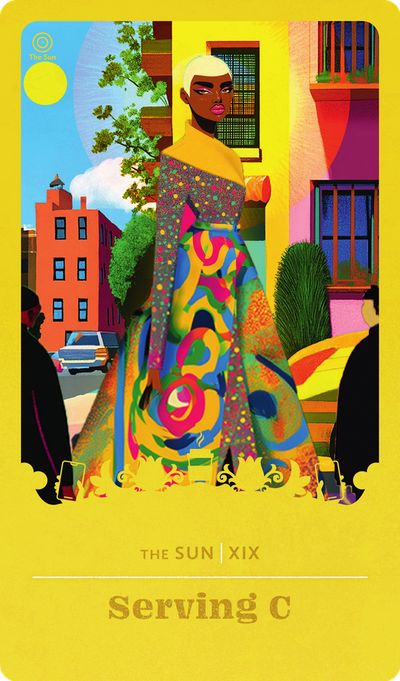 Serving C tarot card