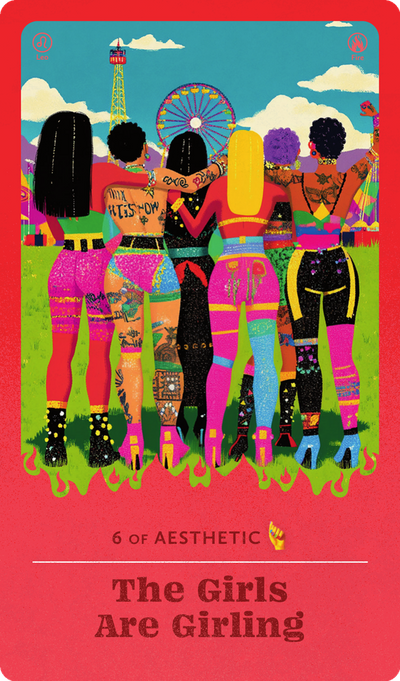 The Girls are Girling tarot card