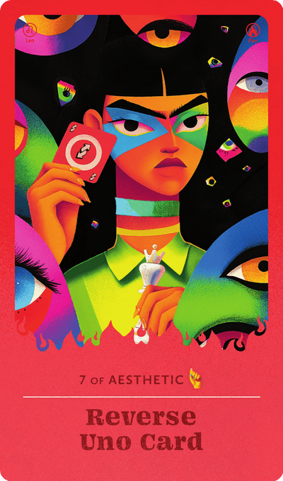 Reverse Uno Card tarot card