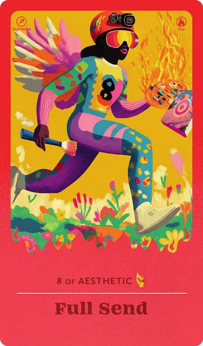 Full Send tarot card
