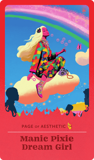 Manic Pixie Dream Girl tarot card