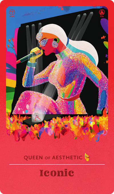 Iconic tarot card