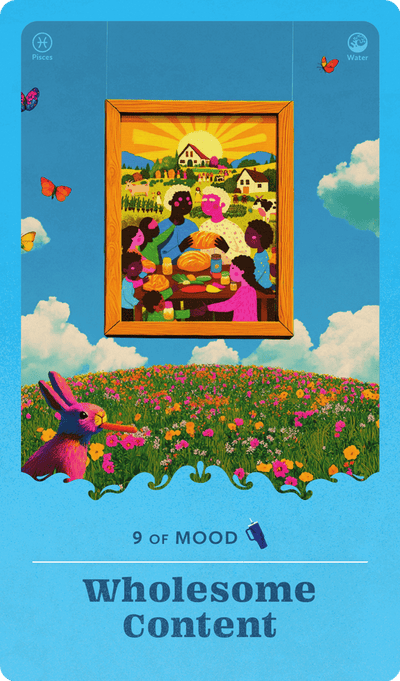 Wholesome Content tarot card