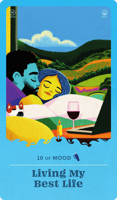 Living My Best Life tarot card
