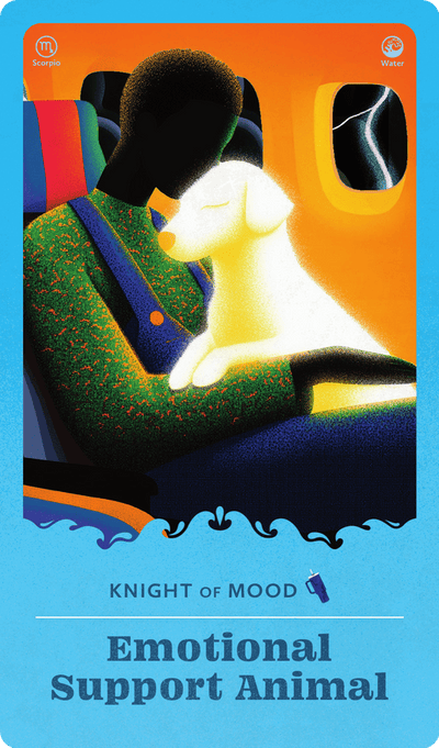 Emotional Support Animal tarot card