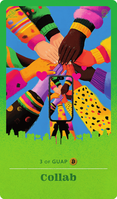 Collab tarot card