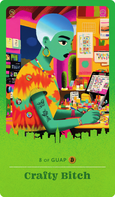 Crafty Bitch tarot card