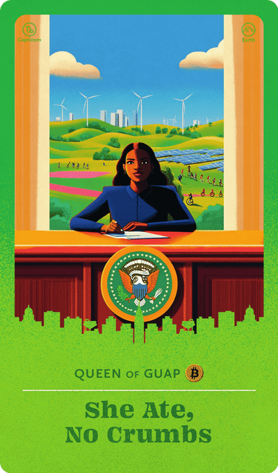 She Ate, No Crumbs tarot card